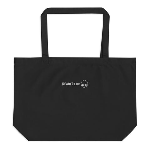 DeadFriends Large Organic Tote Bag - Color: Black