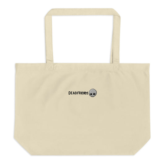 DeadFriends Large Organic Tote Bag - Color: Oyster