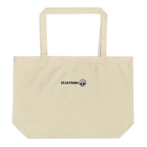 DeadFriends Large Organic Tote Bag - Color: Oyster