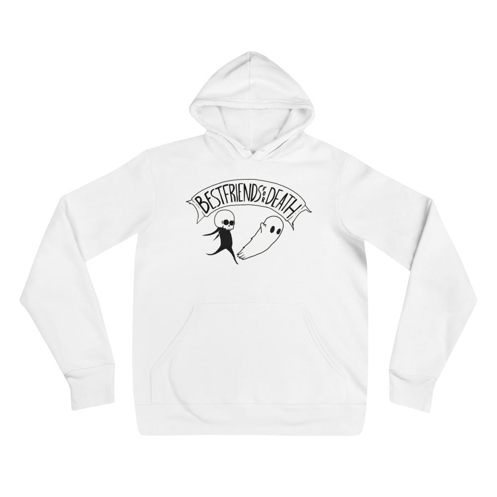 Best Friends For Death White Hoodie